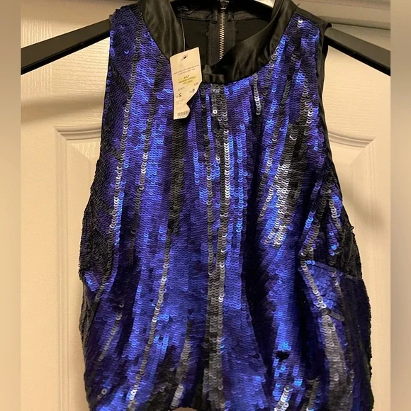 bebe Tops Bebe Sequin Crop Top Poshmark